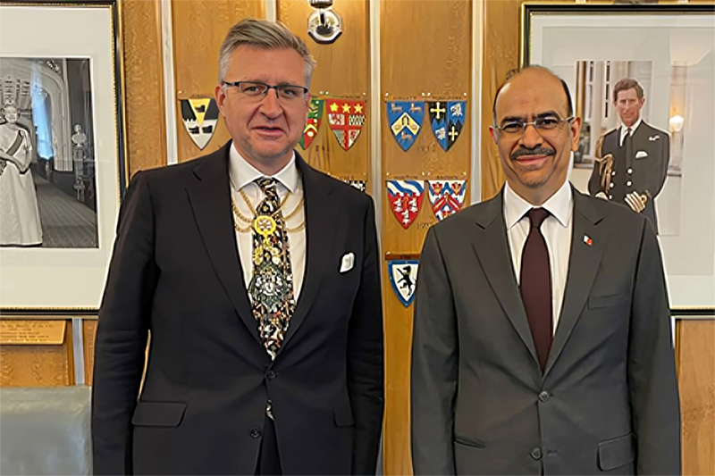 وزير الشؤون القانونية يلتقي السيد الستير كينج شريف مدينة لندن