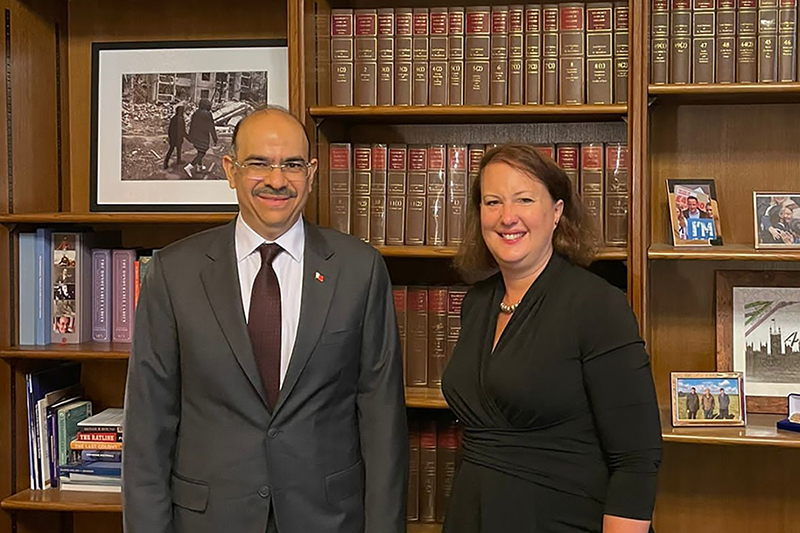 وزير الشؤون القانونية يلتقي السيدة فكتوريا برنتيس المدعية العامة لبريطانيا